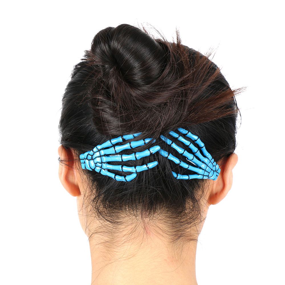 Women Harajuku Skull Skeleton Hand Hair Clip Bone Claw Hairpin Halloween Hair  Accessories Hot Creative Design From Dhcomcn, $1.48 | DHgate.Com