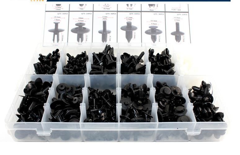 350pcs Auto Car Push Retainer Pin Rivet Trim Clip Panel Moulding Assortments Kit