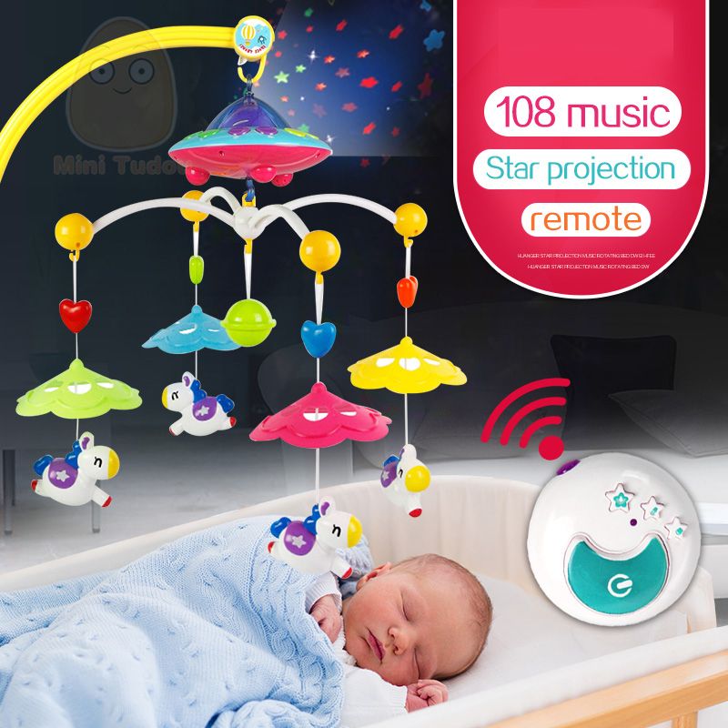 toys in baby crib