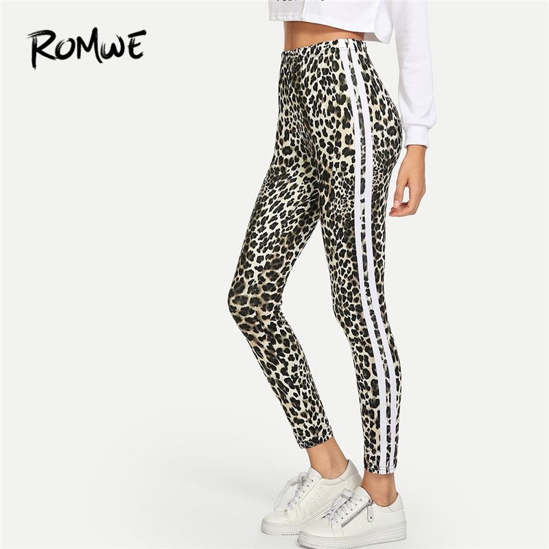 leopard print gym tights
