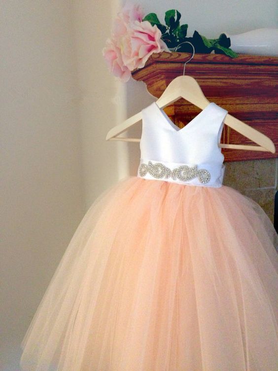 peach dresses for kids