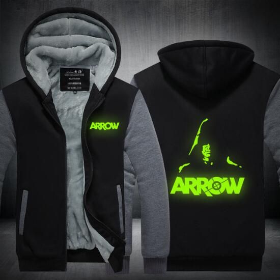 green arrow moletom com capuz
