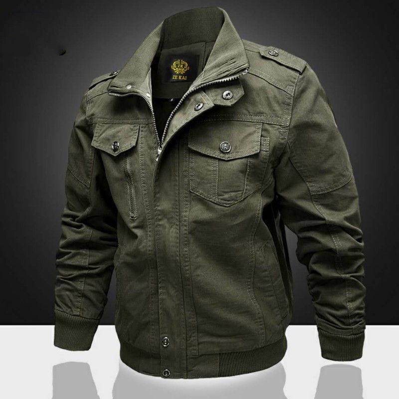 jaqueta militar preta masculina