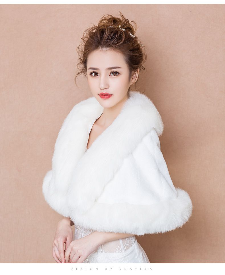 manteau fourrure mariage