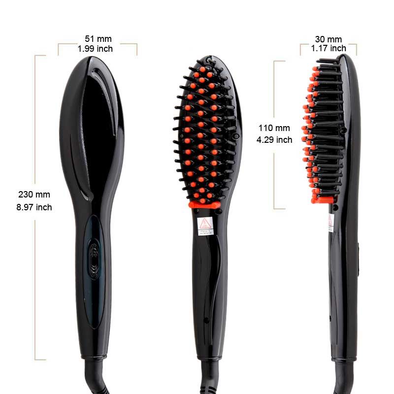 Electric hair straightener brush Hair Care Styling Comb Auto Massager  Straightening Irons SimplyFast Hair iron