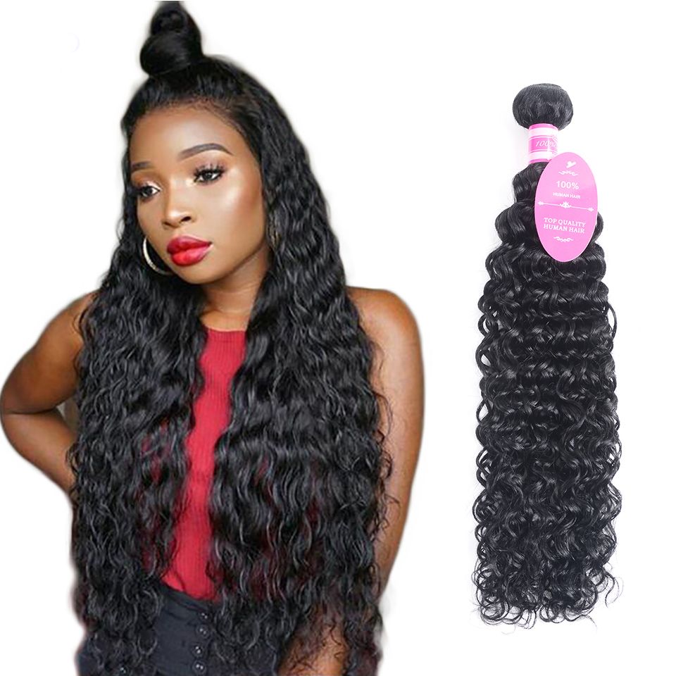Water Wave Human Hair Bundles Brazilian Hair Weave Bundles Can Buy