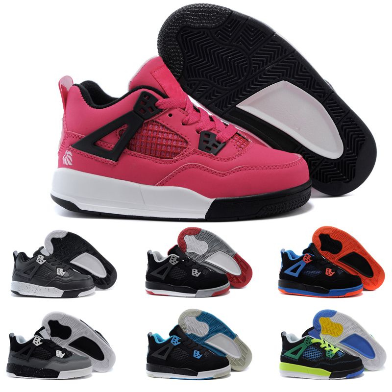 Acheter Pas Cher Nike Air Jordan 4 13 Retro Garçon Filles 12 12s Gym Rouge  Hyper Violet Violet Enfants Chaussures De Basketball Enfants Rose Blanc  Bleu Gris Foncé Toddlers Junior Chaussure De