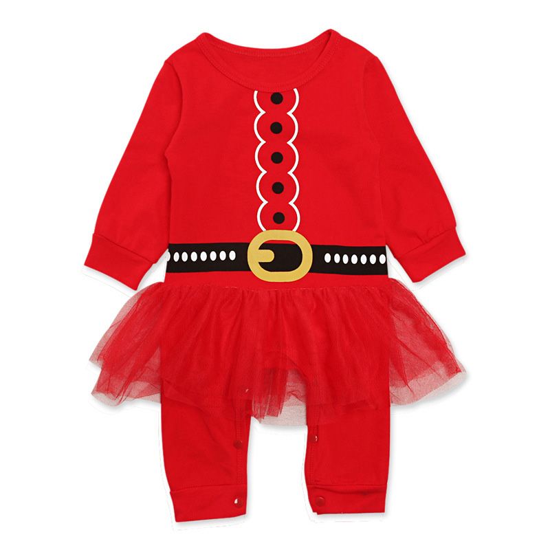 santa romper baby