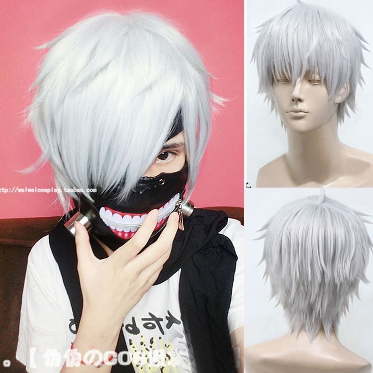 Cosplay Anime Men's Short Straight Hair Harajuku Unisex Party Party WigsFree Shipping New High Quality Fashion Picea Wig Cosplay Anime Men's Short Straight Hair Harajuku Unisex Party Party WigsFree Shipping New High Quality Fashion Picea Wig