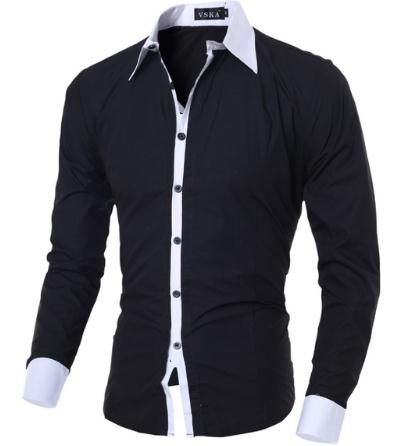camisas de hombre color negro