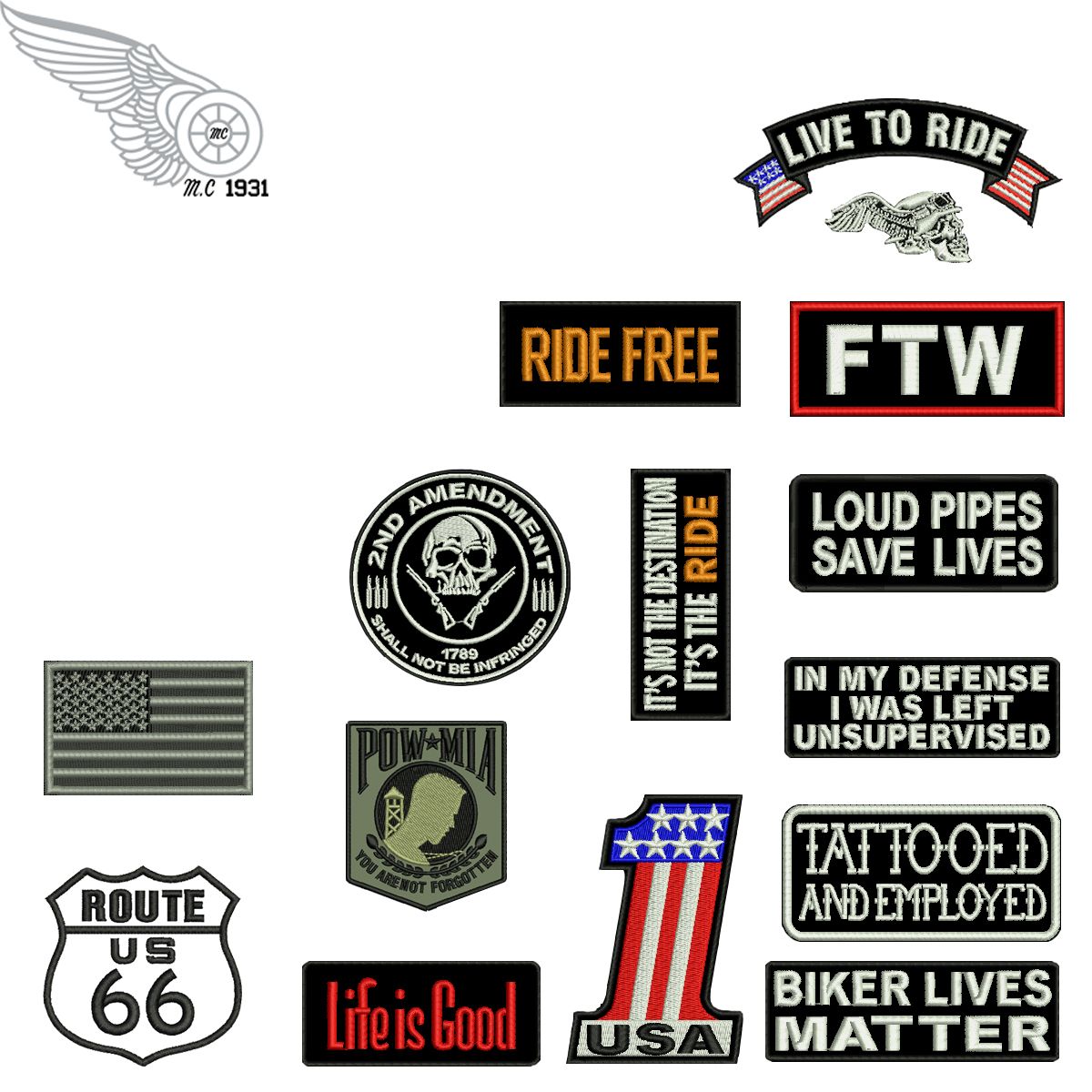 Compra Conjunto Completo Ventas Calientes Motorista Barato Vidas Paseo  Patch Parche De Motociclista Chaqueta De Moto Chaleco Moral MC Chaleco De  Chaqueta Delantera Parch Barato | Entrega Rápida Y Calidad | Es.Dhgate