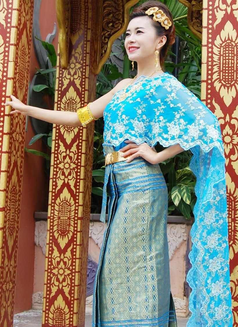 Oriental Asian Thai Laos Vietnam Dai Nation Folk Dance Traditional ...
