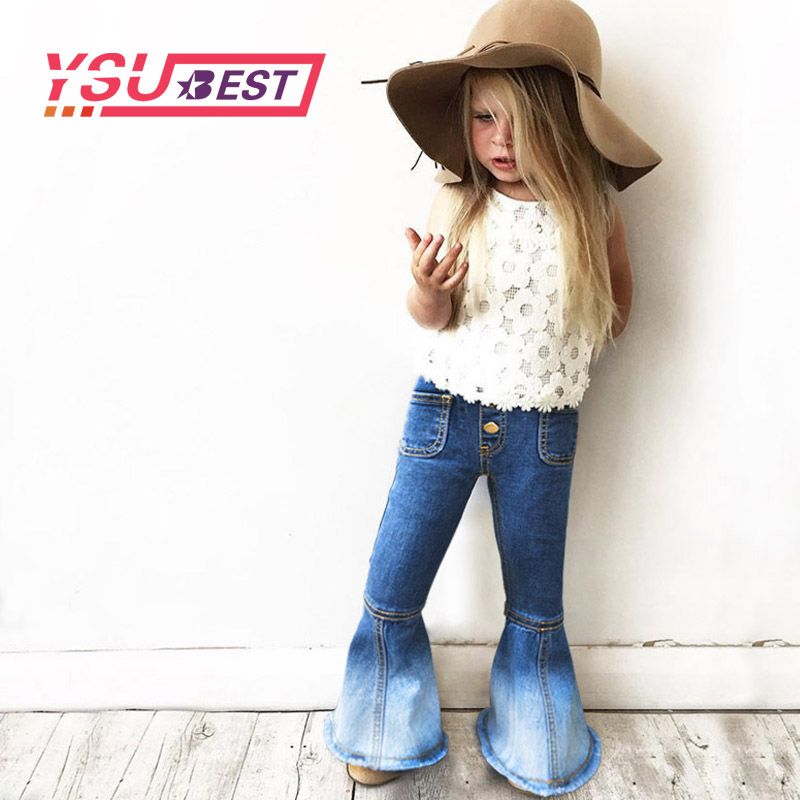 Compra Otoño 1 5yrs Para Niños Jeans Vintage Niñas Acampanados Pantalones  Vaquero Ropa De Los Niños De Chicas Denim Pantalones Trajes Traje Del Bebé  Barato | Entrega Rápida Y Calidad | Es.Dhgate