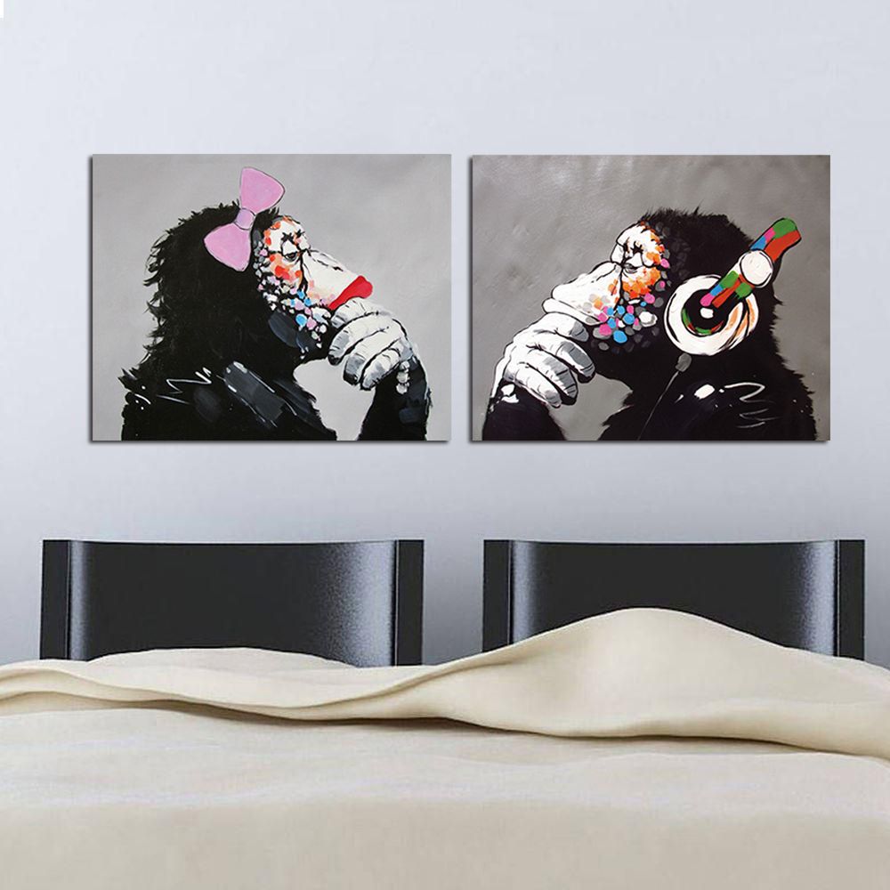 2020 Music Monkey Canvas Wall Art Hd Print Oil Painting Poster Picture Office Home Decor Unframed From Print Art Canvas 5 12 Dhgate Com