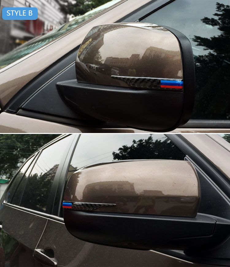 Tonyzhou Co.,ltd Strisce Anti-sfregamento per specchietto retrovisore in Fibra di Carbonio per BMW E90 E60 F30 F34 F10 F20 X1 X3 X4 X5 X6 Striscia anticollisione per Auto