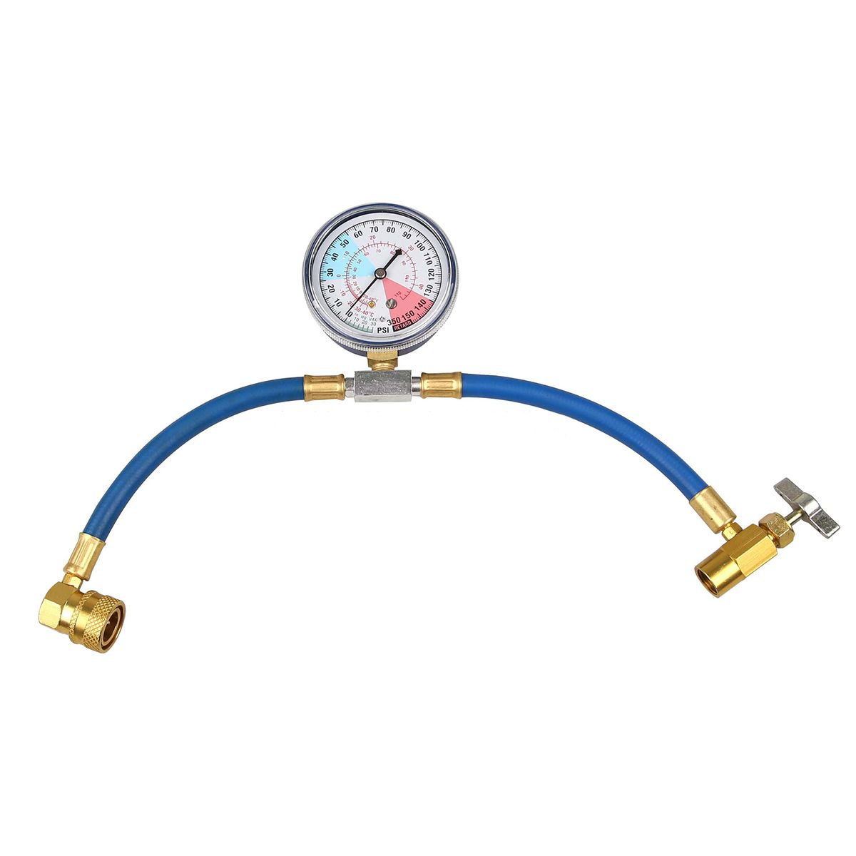 Tubo de carga refrigerante del aire acondicionado Adaptador de medidor de manguera de medici/ón de recarga R134A R12