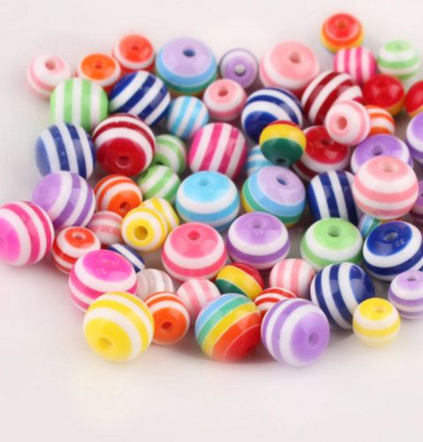 100 Piezas De Perlas Acrílicas De Color Arco Iris Arco De 100 Piezas De Perlas Acrílicas De Color Arco Iris Arco De