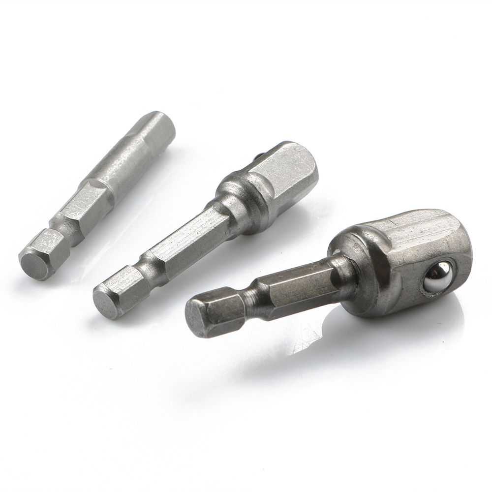 Grosshandel 3 Stucke Chrom Vanadium Sechskantschaft Sockets Sets Sechskantmuttern Steckschlussel Set Bohrer Adapter Buchse Mutter Bohrer Fahrer Bits Von Qzzhardwaretools 1 32 Auf De Dhgate Com Dhgate