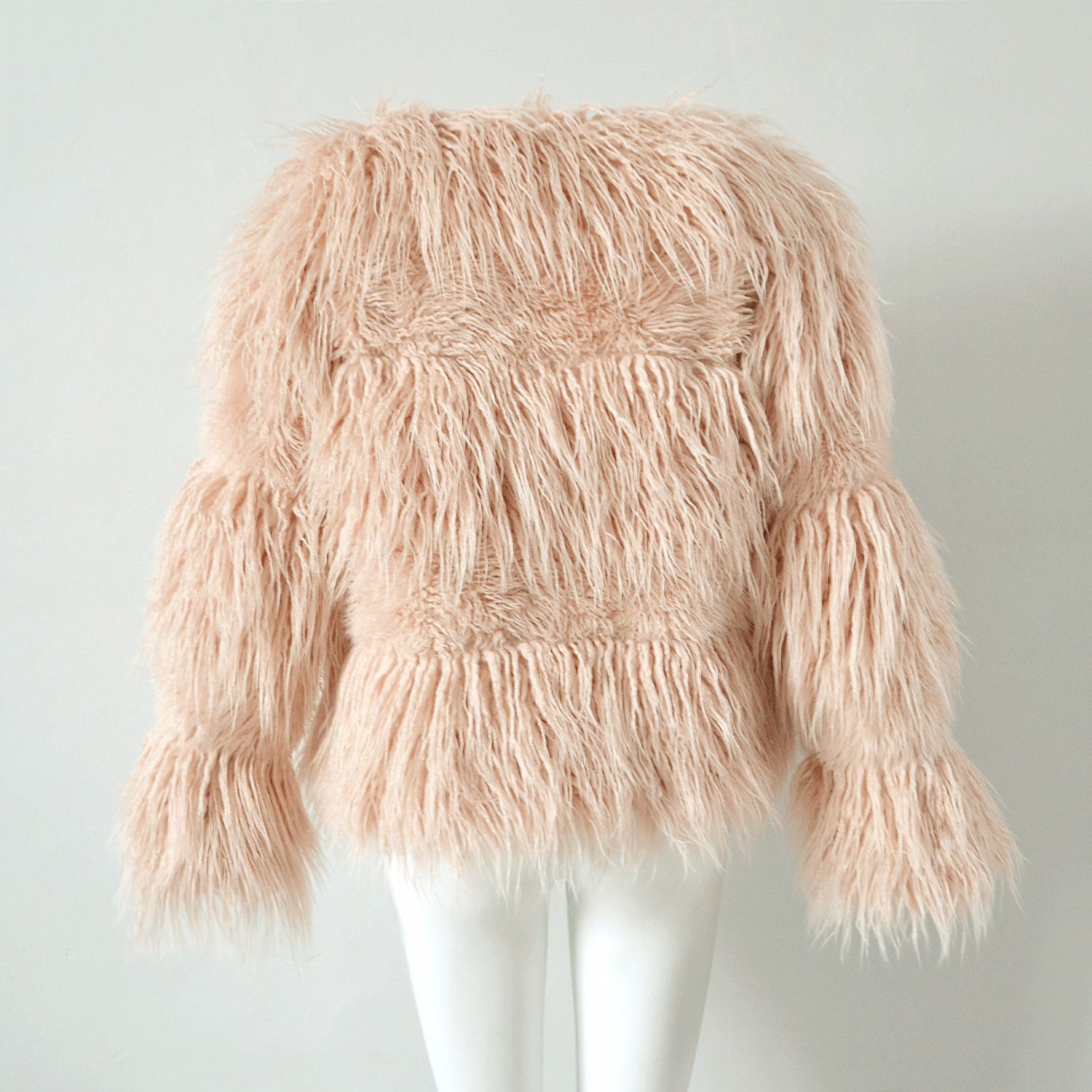 Z04a Großhandel Plüsch Rosa 2017 Winter Outwear Von Pelzjacke Mantel Schwarz Größe Warme Plus Tumblr Frauen Weibliche Dicke 3xl Faux Pelzmantel Mode MUpzVLGqS