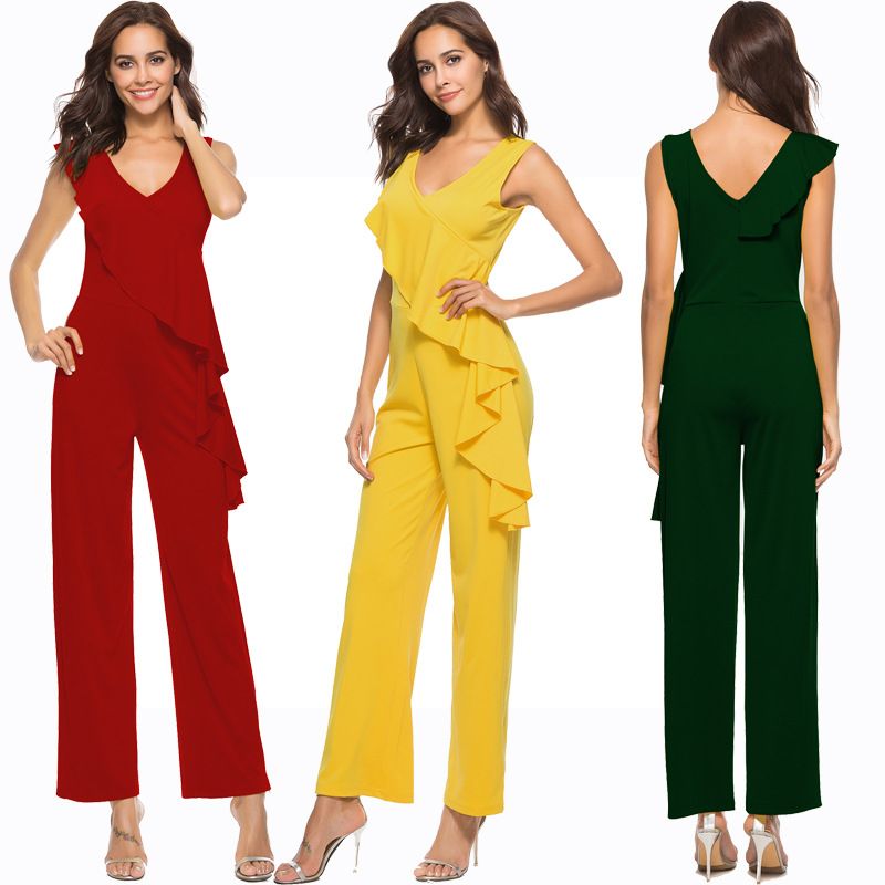 wide leg dressy jumpsuit