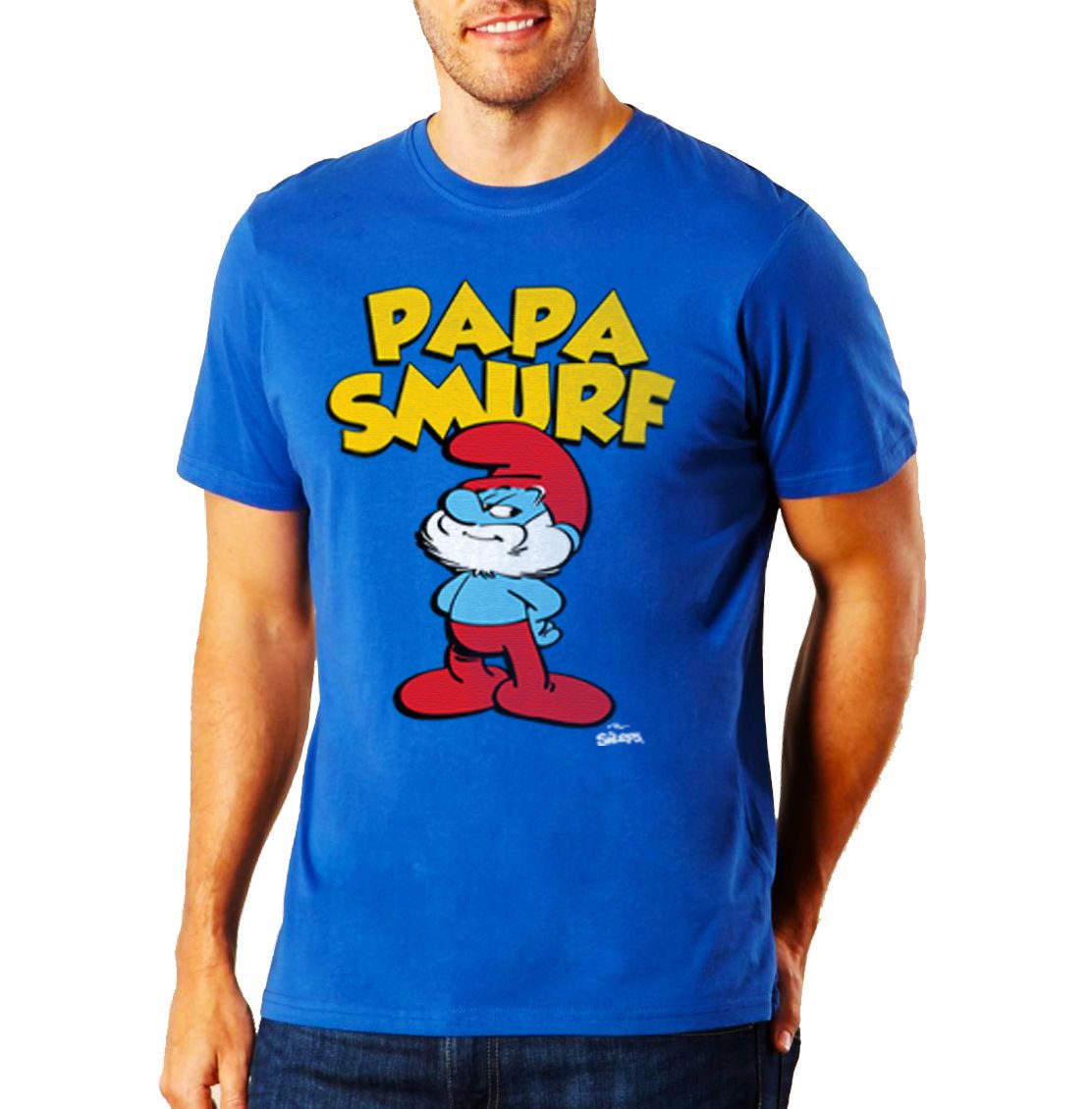 Hombres Papa Smurf Joke Gift 