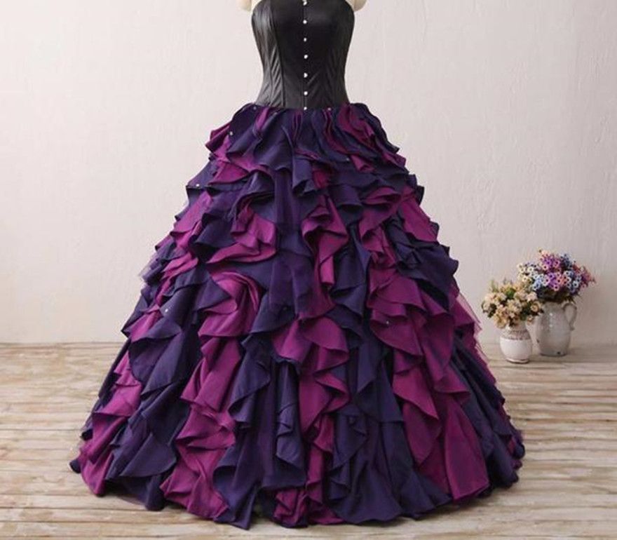 colorful evening gown