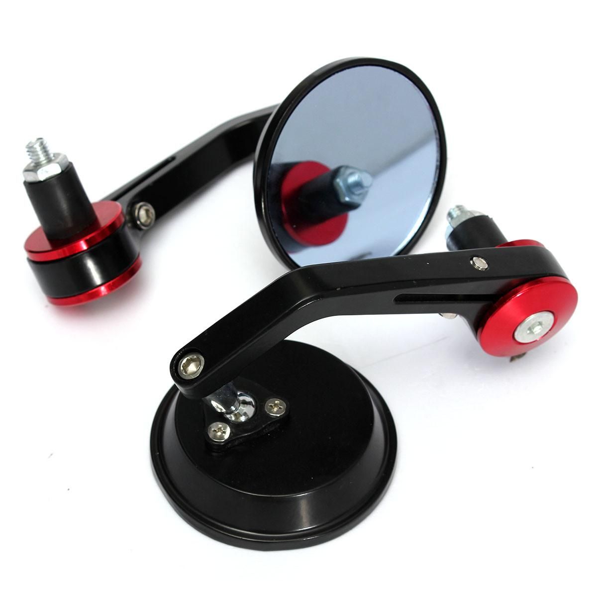 Sentido táctil tsunami Oblicuo 1 par universal de 7/8 "barra final redonda espejos traseros Moto motocicleta moto Scooters espejo retrovisor vista lateral espejos Sentido táctil tsunami Oblicuo 1 par universal de 7/8 "barra final redonda espejos traseros Moto motocicleta moto Scooters espejo retrovisor vista lateral espejos