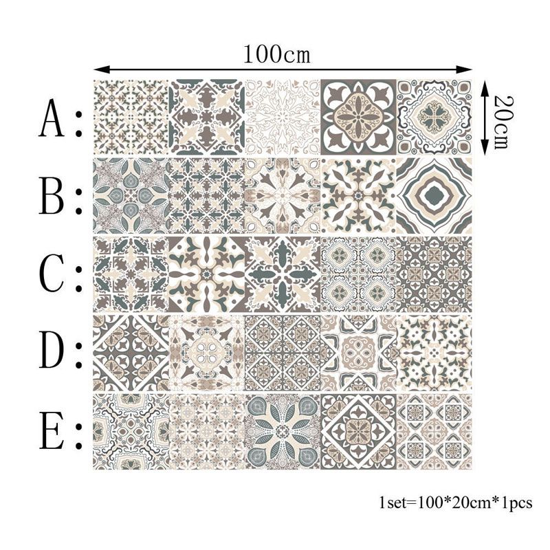 Wholesale New Self Adhesive Tile Wall Stickers Diy Geometric