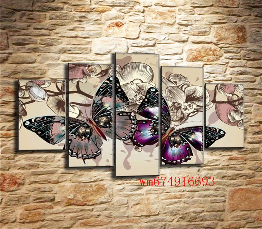 2020 Beautiful Butterfly Home Decor Hd Printed Modern Art