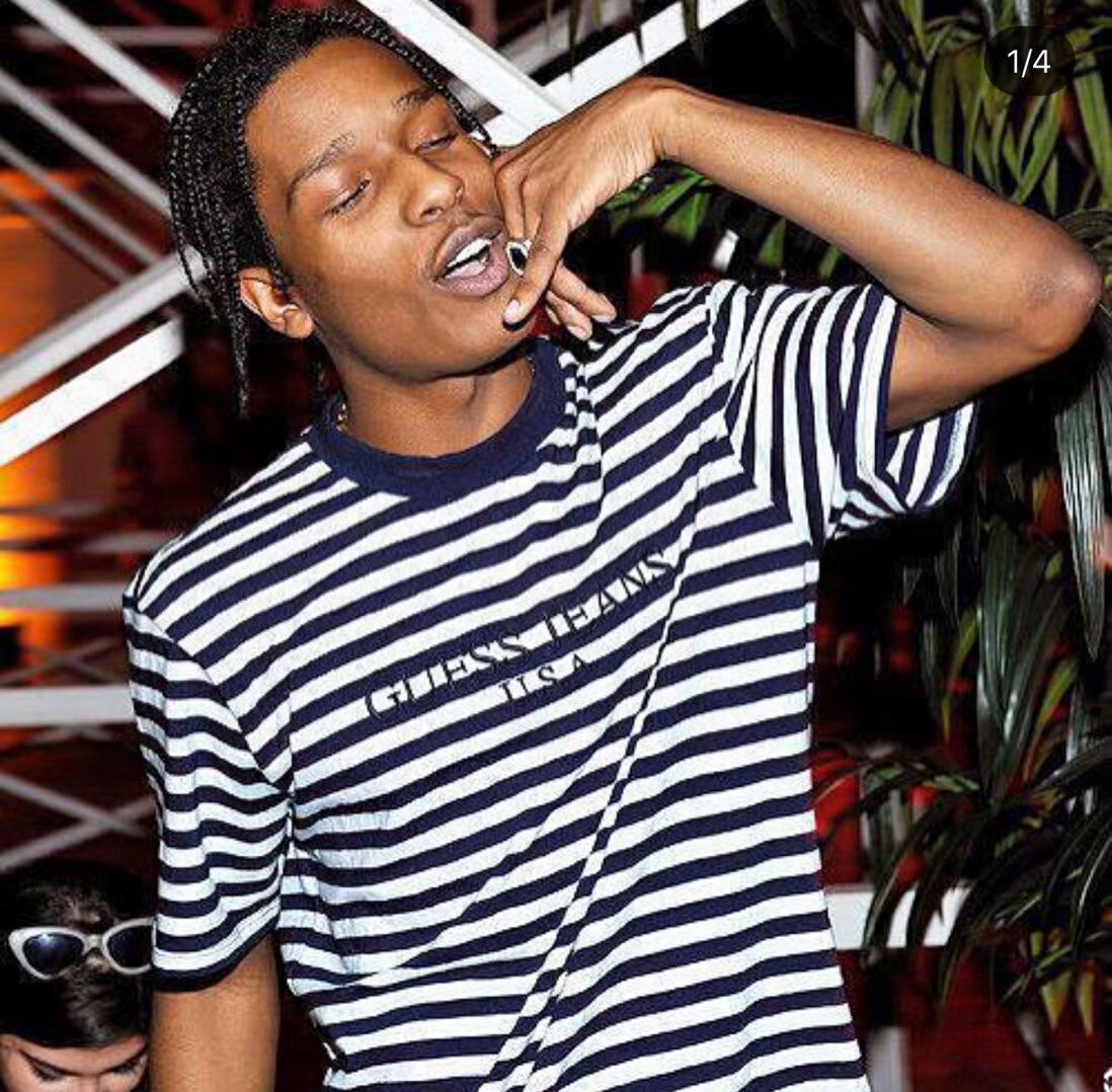 asap rocky striped long sleeve