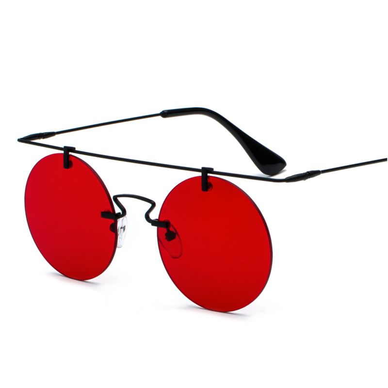 Occhiali Da Sole Rotondi Vintage Retrò Uomini Senza Montatura Occhiali Da  Sole Rossi Lenti Da Sole Unisex 2019 Accessori Moda Estate Da 5,98 € |  DHgate Italy