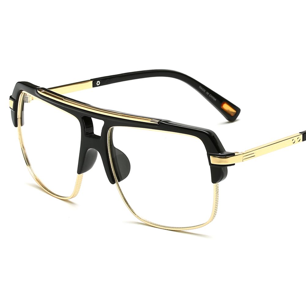 mens half frame eyeglasses