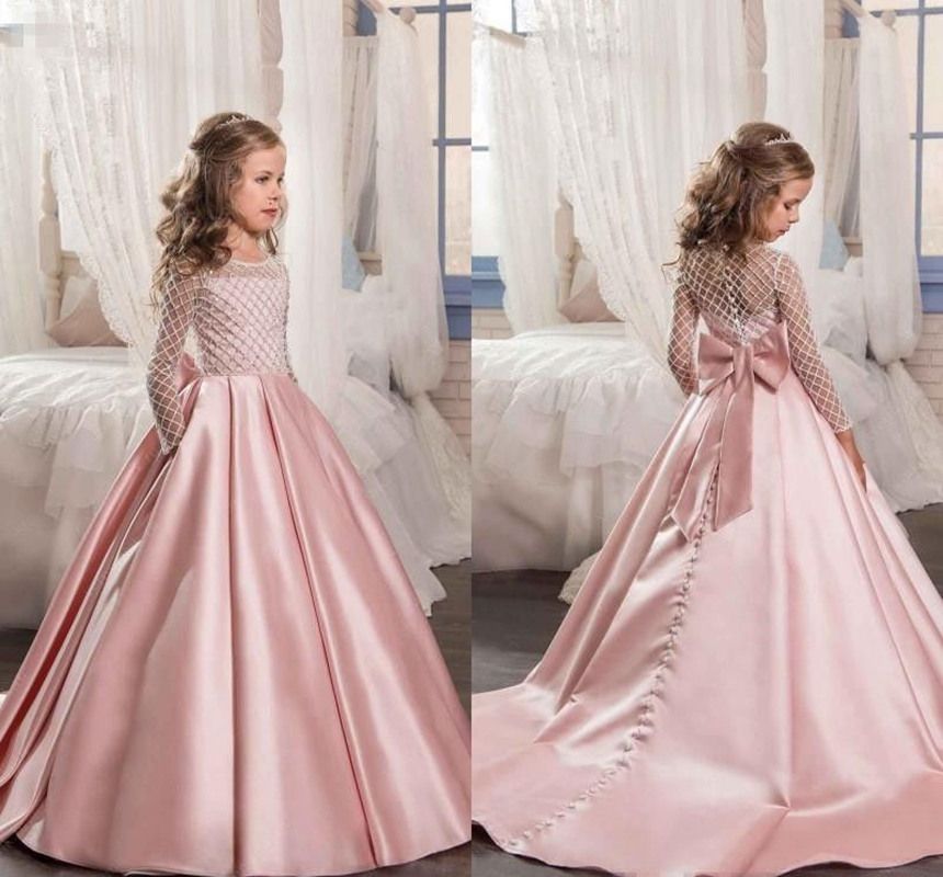Flower Girl Dresses for Wedding Birthday Princesses Prom BallGown Pageant Party+
