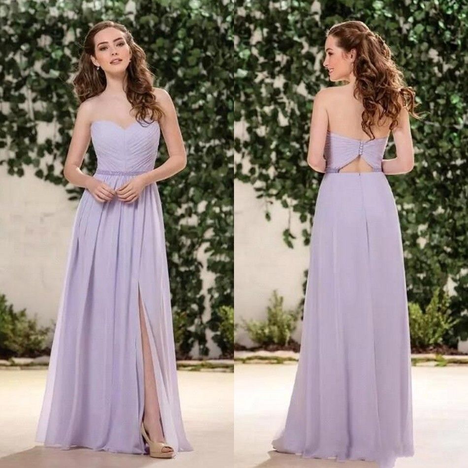 lavender chiffon bridesmaid dresses