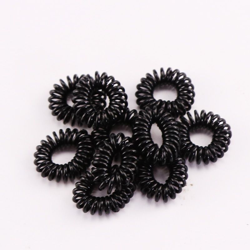 2020 New 2cm Small Telephone Line Hair Ropes Girls Colorful