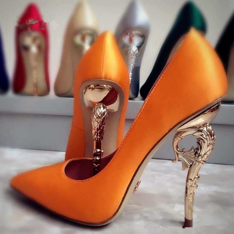 Blue Orange Red Prom Heels Haute 