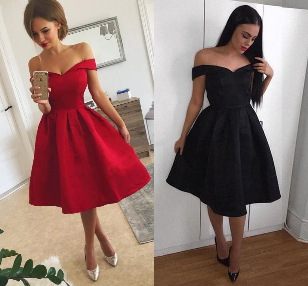 beautiful red short dresses