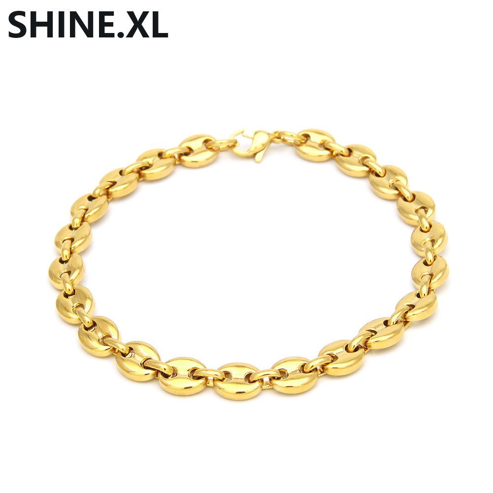 8” gold bracelets