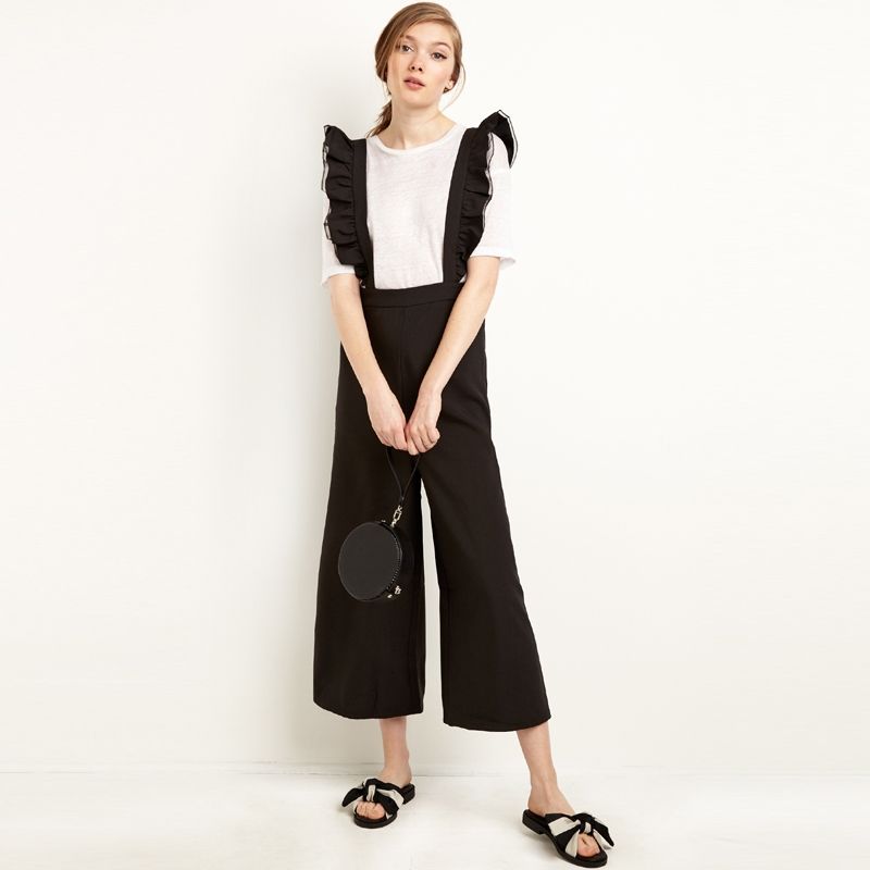 ruffle overalls