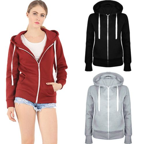 plain zip up hoodie