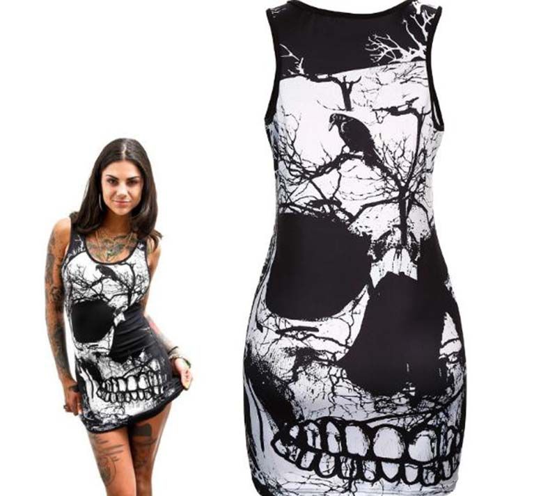 sexy skull dress