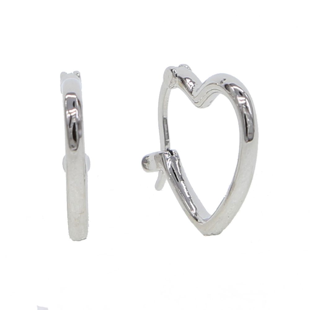 Binky Corazón Anillo Aro de hélice Lindo plata Bisagra Amor Corazón Plata Daith Piercings