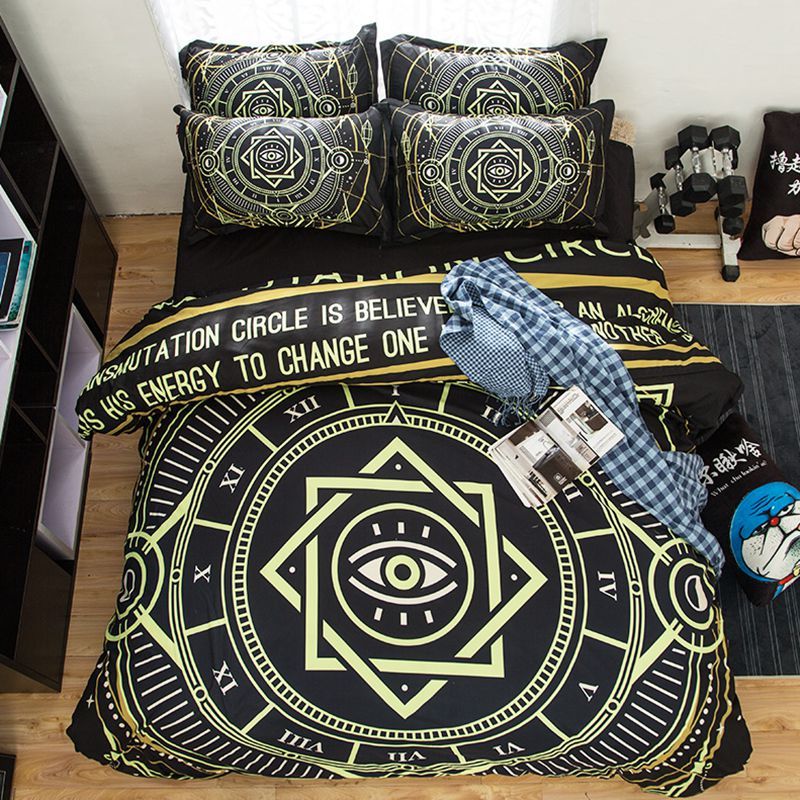 Home Textile Punk Rock Bedding Hippie Boho Geometry Magic Array