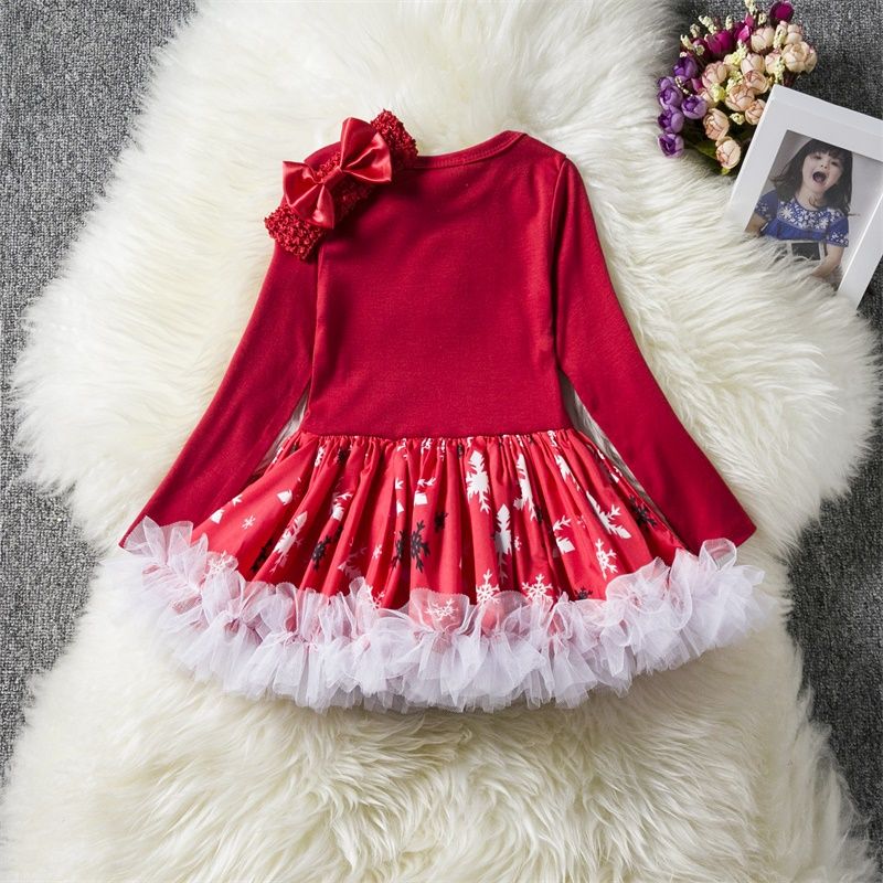 Baby Girl Vestido Vestidos de fiesta de Navidad para 1 Año Nuevo Ropa
