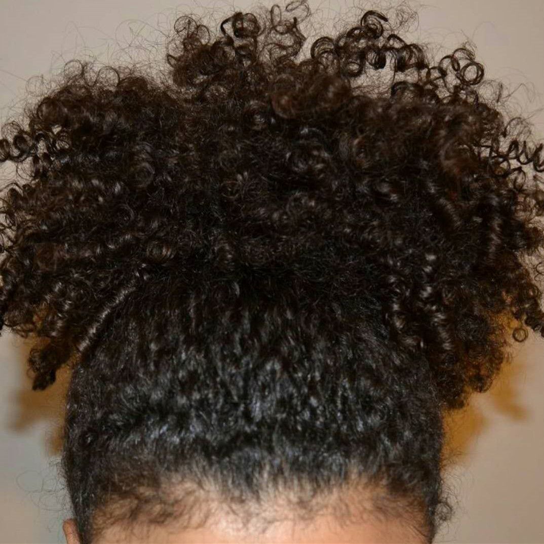 Afro Curl Drawstring Ponytail Puff Human Hair Chignon Plastic