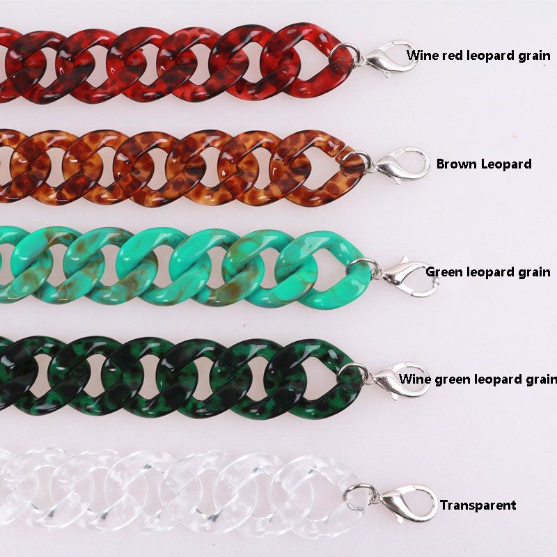 acrylic chain bolsa strap