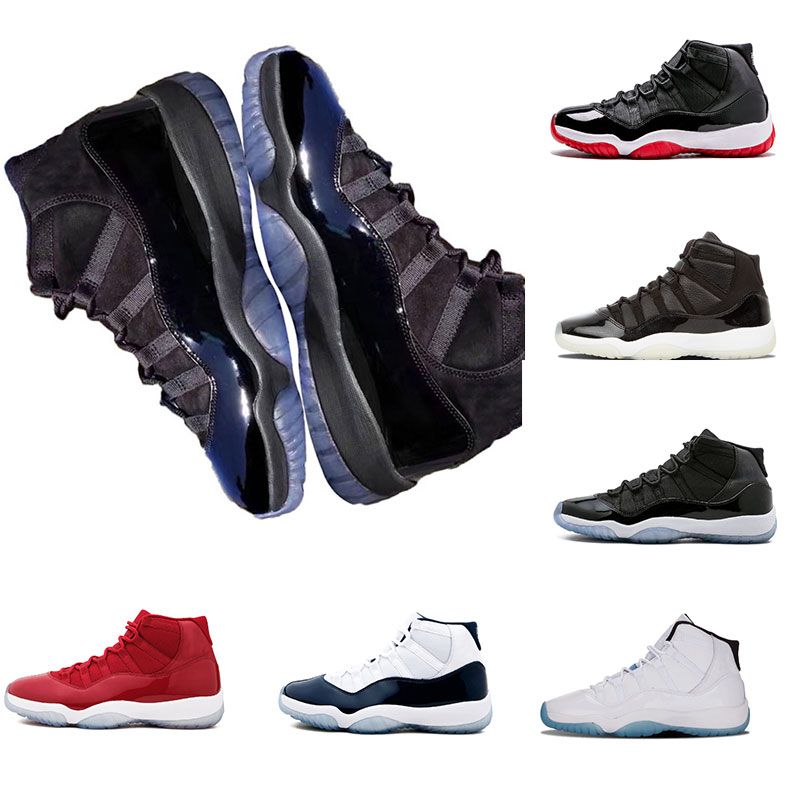 Купить Оптом Nike Air Jordan 11 Aj11 Retro 11 Тренажерный Зал Red Chicago 11s Prom Night Concord Space Jam Legend Gamma Blue Полночь ВМС Баскетбольная Обувь XI Bred MenWoman Спортивная Обувь Легкая
