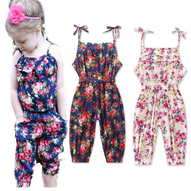kids floral jumpsuit