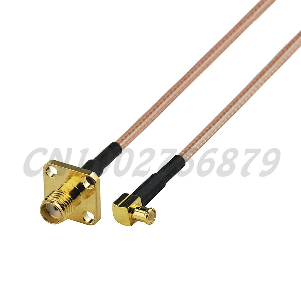Female SMA to Male MCX RF Coaxial RG316 cable jack right angle Pigtail Any Long