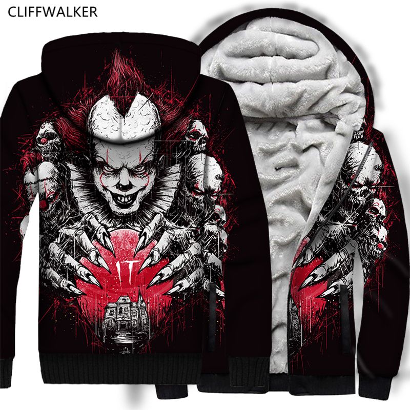pennywise zip up hoodie